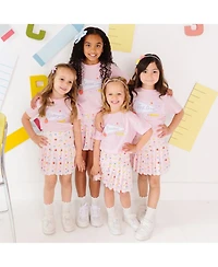 Sweet Wink Toddler Girls Preschool Pennant Short Sleeve T-Shirt
