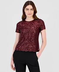 Anne Klein Women's Sequined T-Shirt