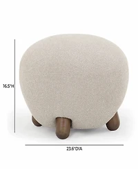 Tov Furniture Pucker 16.5" Boucle Ottoman