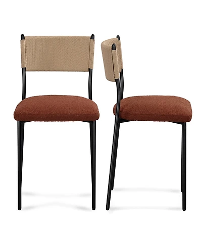Tov Furniture Celine 2-Piece Performance Boucle Dining Chair Set