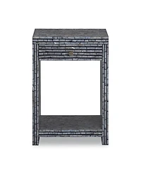 Tov Furniture Cassis 23.6" Wood Mother of Pearl Nightstand