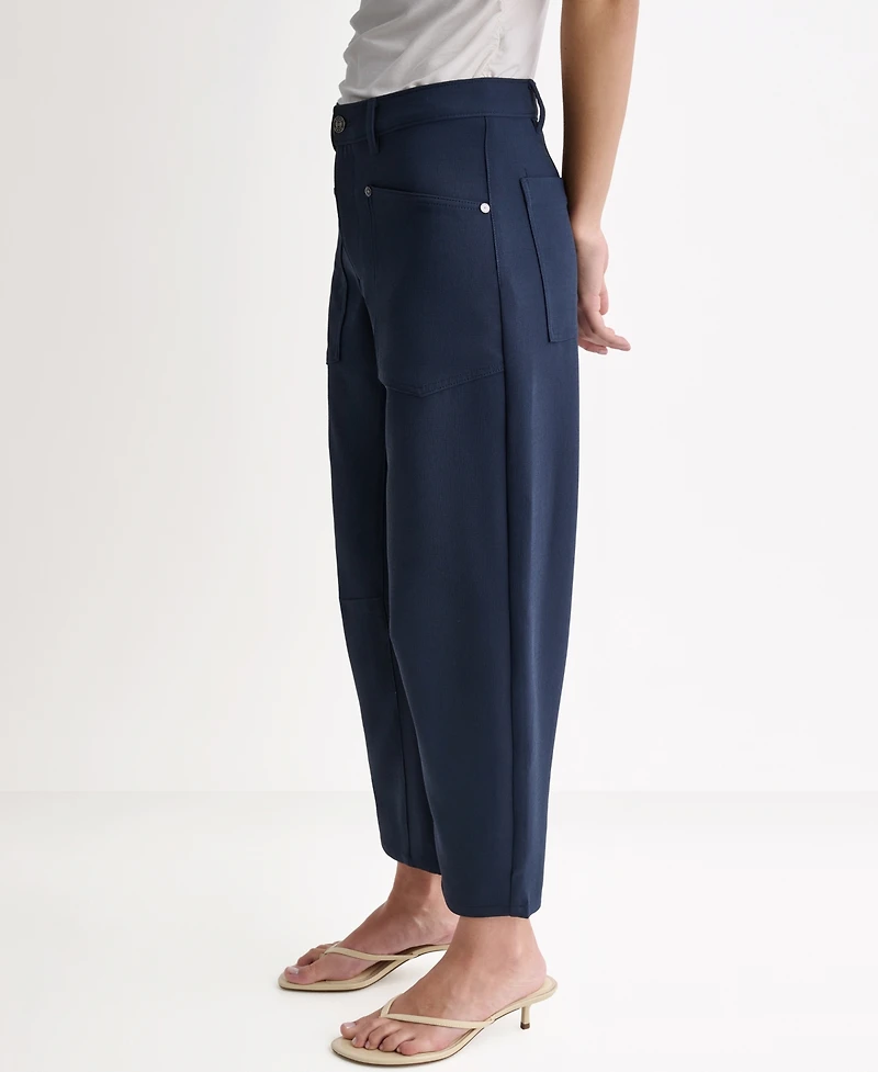 Bcbg Women's Soft Barrel Leg Mid-Rise Pants