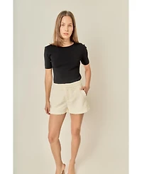 English Factory Women's Textured Shorts