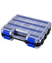 Xdovet Small Parts Storage Case Organizer 34 Compartments Removable Dividers