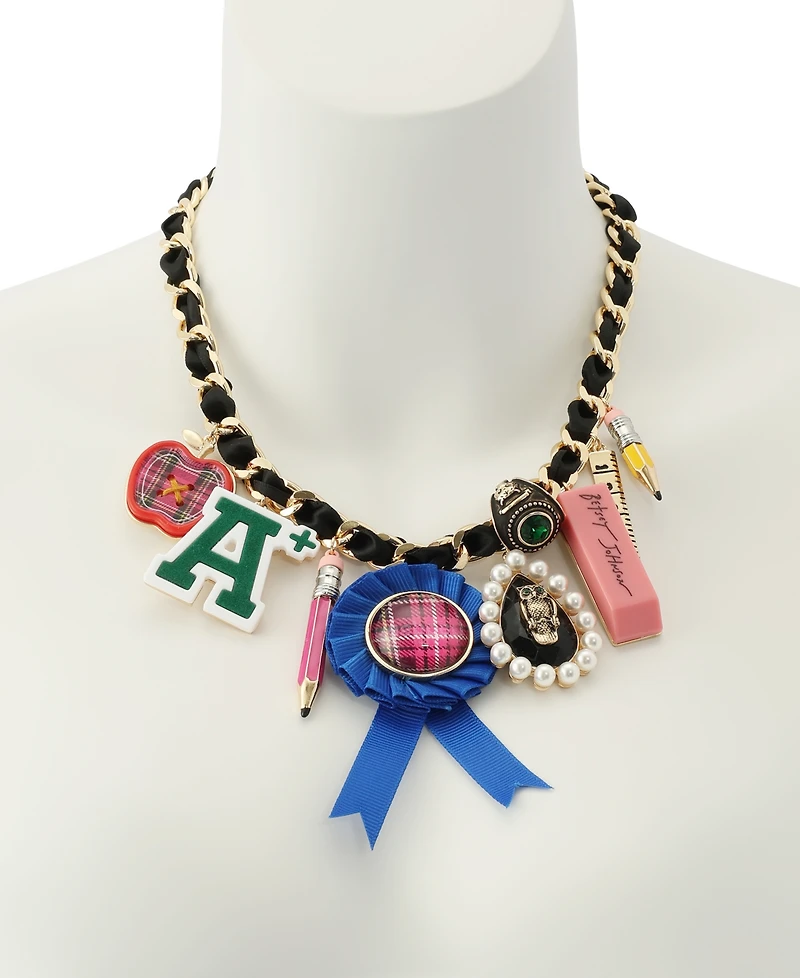 Betsey Johnson Faux Stone Best In Class Statement Drama Necklace