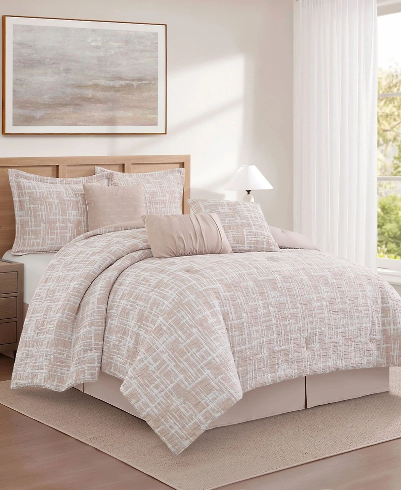 Stratford Park Yllena Geometric 7-Piece Comforter Set