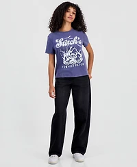 Disney Juniors' Stitch Pumpkin Patch Crewneck Tee