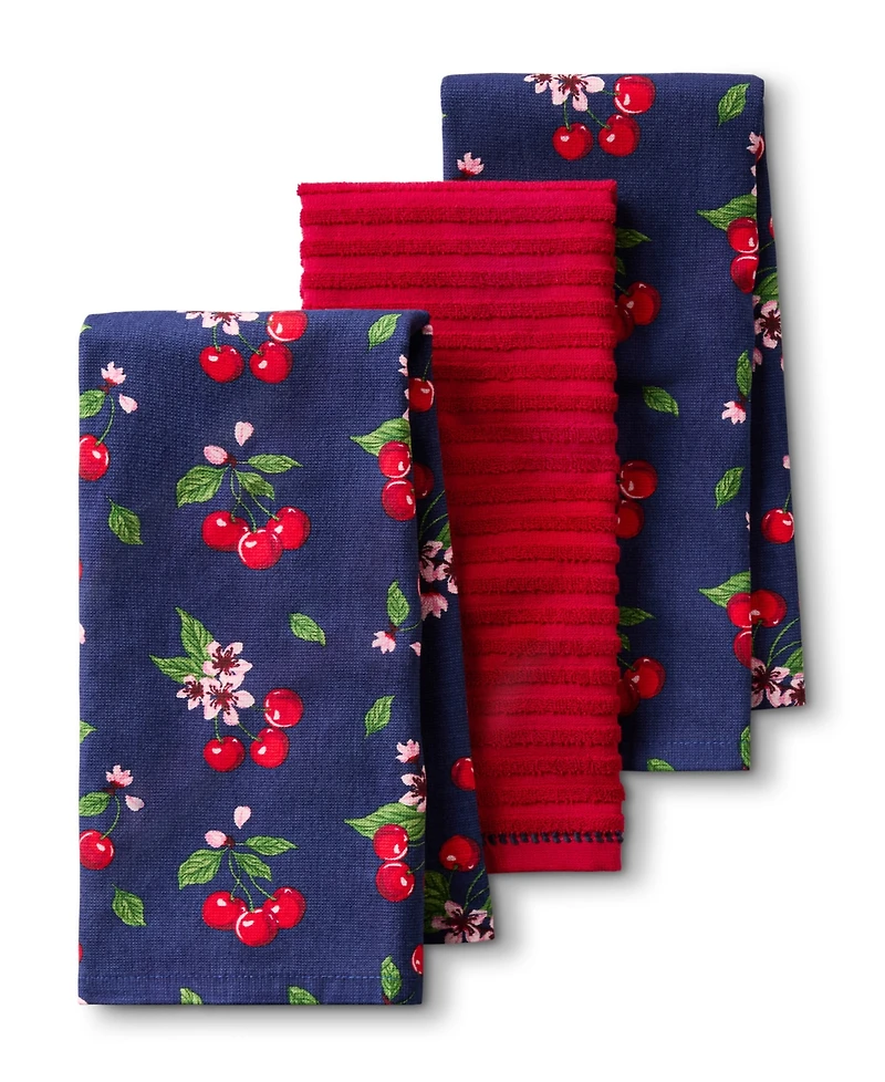 Draper James Cherry Blossom 3-Pack Kitchen Towels