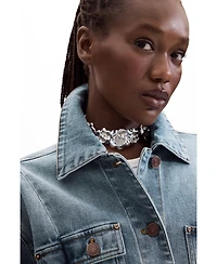 Desigual Women's Embroidered denim jacket