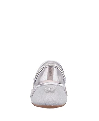 Nina Girls Silver Mesh Ballet Shoe