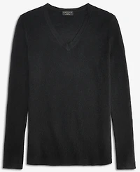 Charter Club Women's 100% Cashmere Featherweight Ribbed V-Neck Sweater, Macy's Exclusive