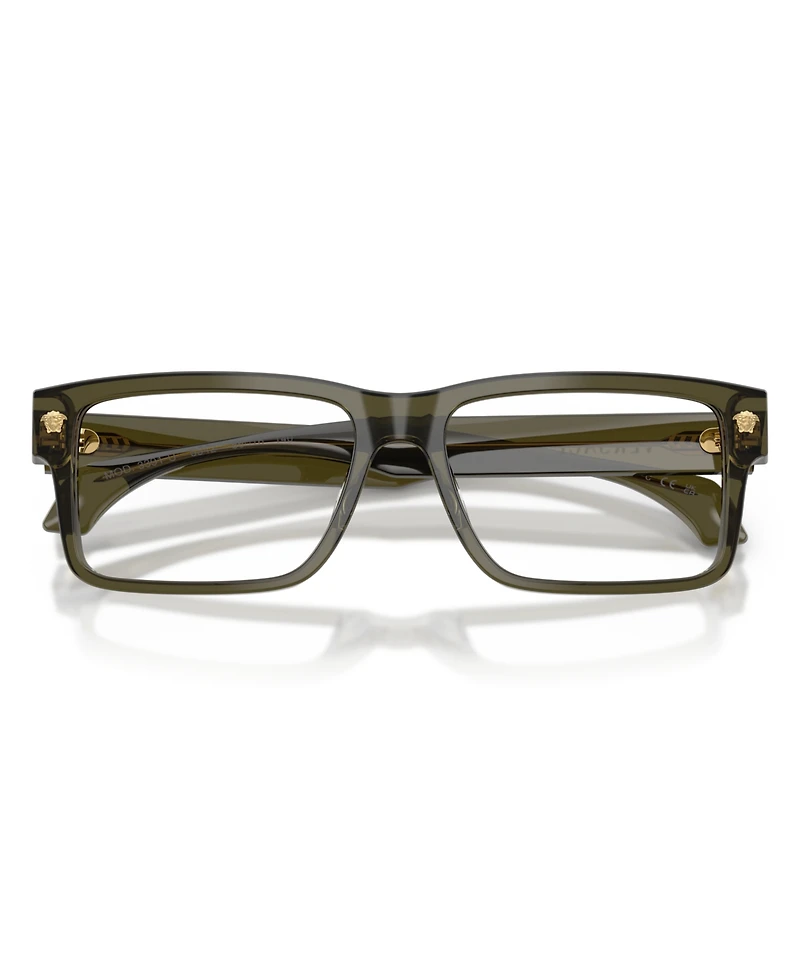Versace Men's Rectangle Eyeglasses