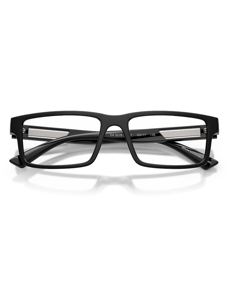 Emporio Armani Men's Rectangle Eyeglasses, EA3278