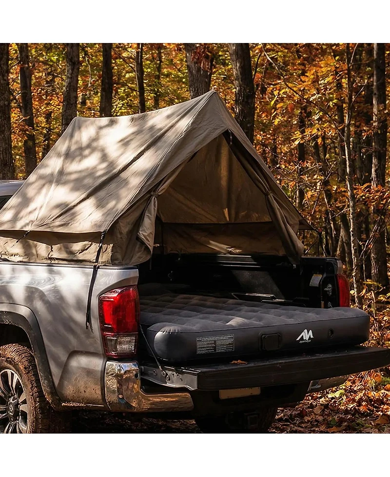 Ayamaya Truck Bed Air Mattress 5.8FT with Rechargeable Pump, Inflatable Pickup Mattress for Full-Size Truck Beds
