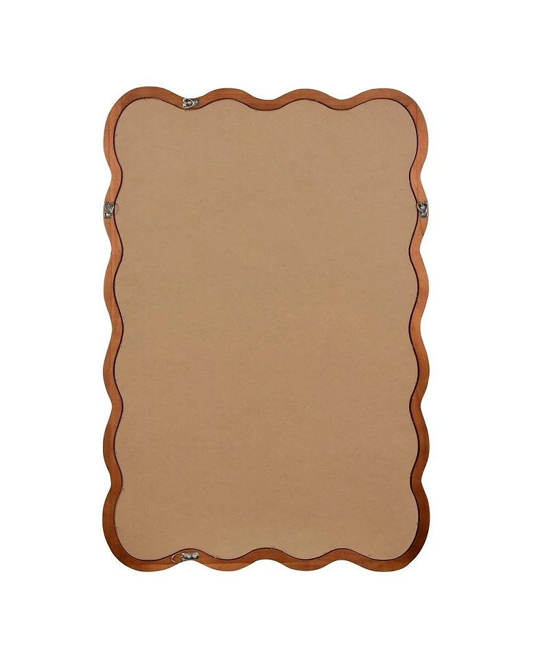 Laoties 24" x 36" Wavy Rectangle Wall Mirror, Modern Decorative Accent Mirror for Living Room, Bathroom and Entryway