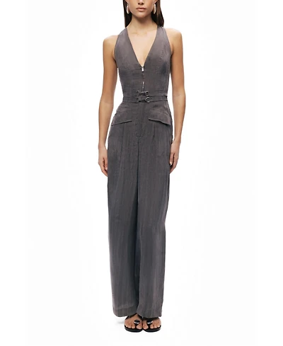 Nocturne Women's Metal Belt Detail Jumpsuit