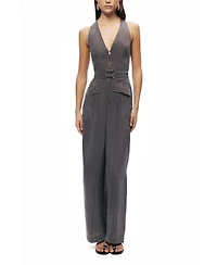 Nocturne Women's Metal Belt Detail Jumpsuit