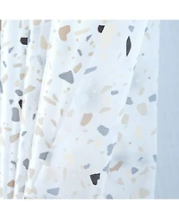 Rt Designers Collection 90GSM Peva Glit Printed Terrazzo Shower Curtain.