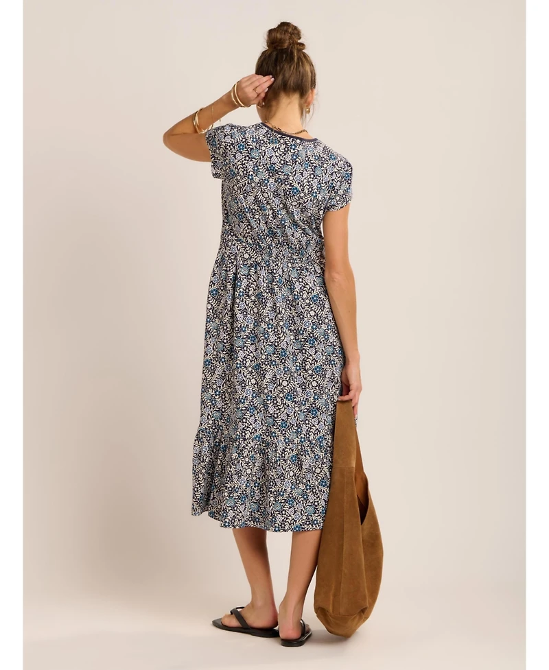 Brakeburn Women's Lucia Tiered Midi Dress