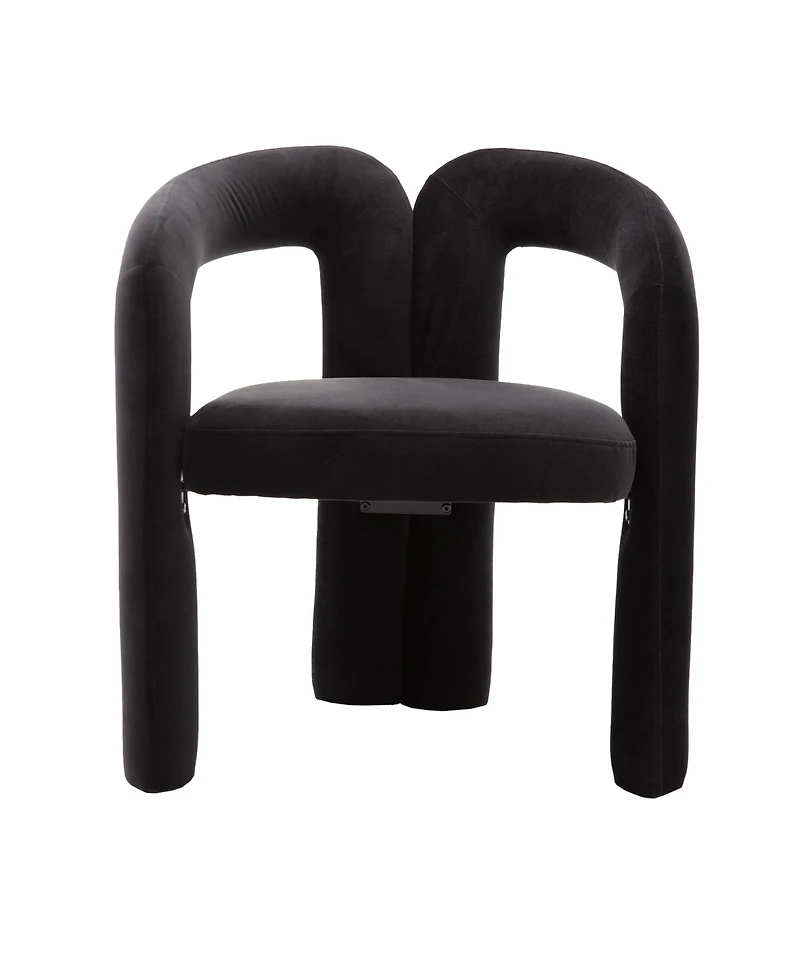 Clihome Contemporary Designed Fabric Upholstered Dining ChairmBarrel Side Chairs Kitchen Armchair for Living Room set of 2