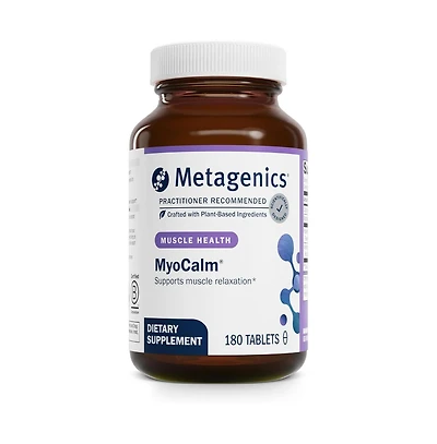 Metagenics MyoCalm Calcium and Magnesium Supplement for Muscle Relaxation with Passionflower and Valerian Root for Enhanced Absorption 180 Tablets