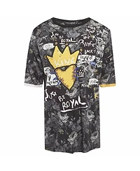 Pre-Owned Dolce & Gabbana Men's Printed Jersey Longline T-Shirt