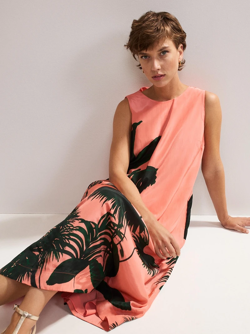 Phase Eight Women's Leila Palm Midi Dress