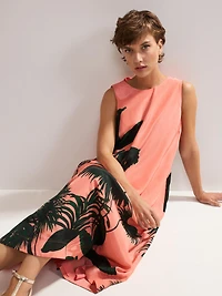 Phase Eight Women's Leila Palm Midi Dress