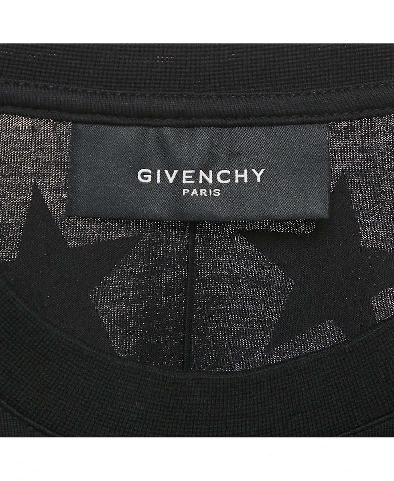 Pre-Owned Givenchy Men's Stars Print Jersey Crew Neck T-Shirt