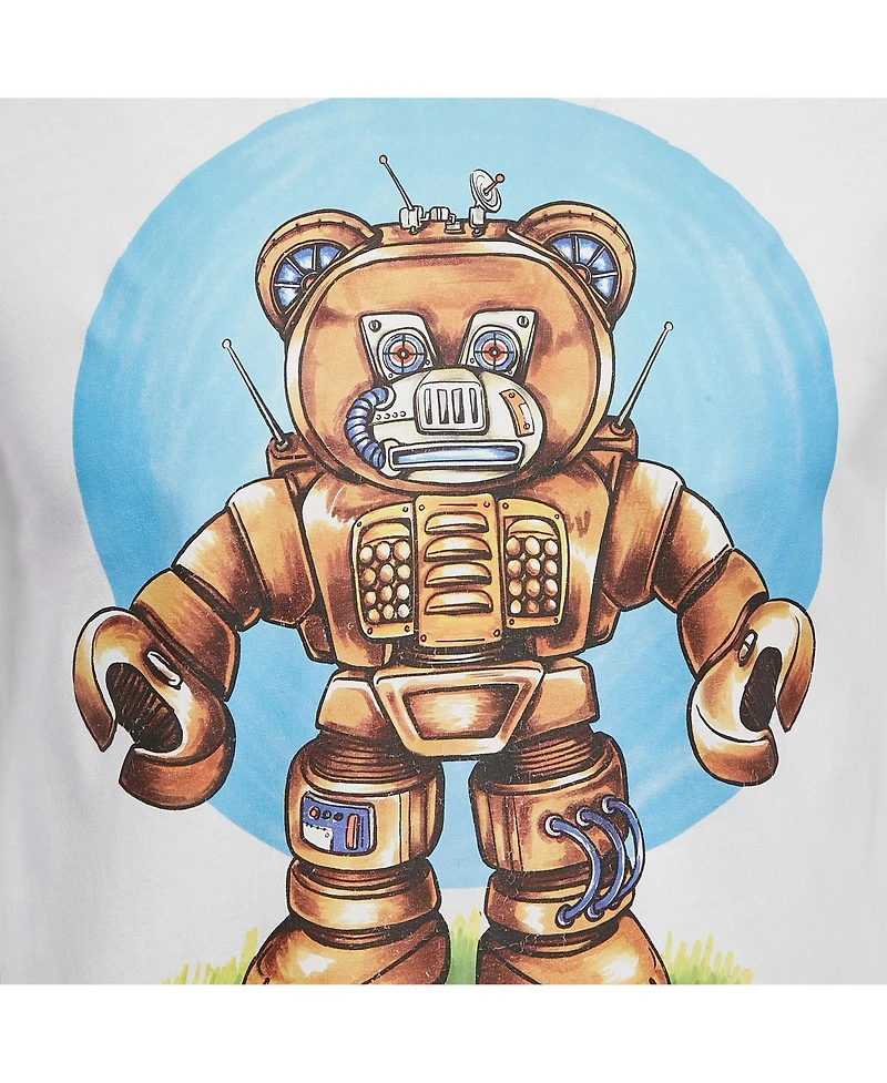 Pre-Owned Moschino Men's Cotton Robotic Teddy Print T-Shirt