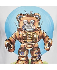 Pre-Owned Moschino Men's Cotton Robotic Teddy Print T-Shirt