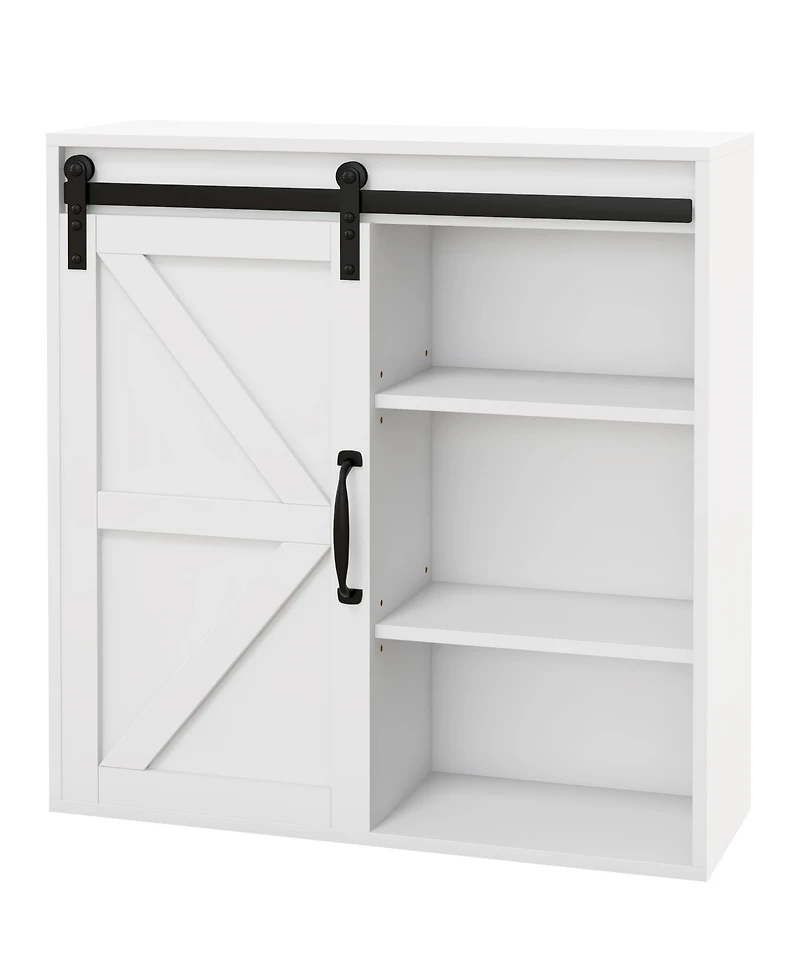 Busdays Bathroom Medicine Cabinet Wall Mount 22.75x7.75x24.5 Inches Sliding Door and Adjustable Shelf
