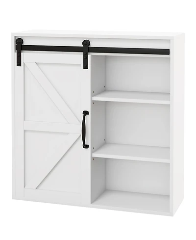 Busdays Bathroom Medicine Cabinet Wall Mount 22.75x7.75x24.5 Inches Sliding Door and Adjustable Shelf