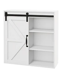 Busdays Bathroom Medicine Cabinet Wall Mount 22.75x7.75x24.5 Inches Sliding Door and Adjustable Shelf