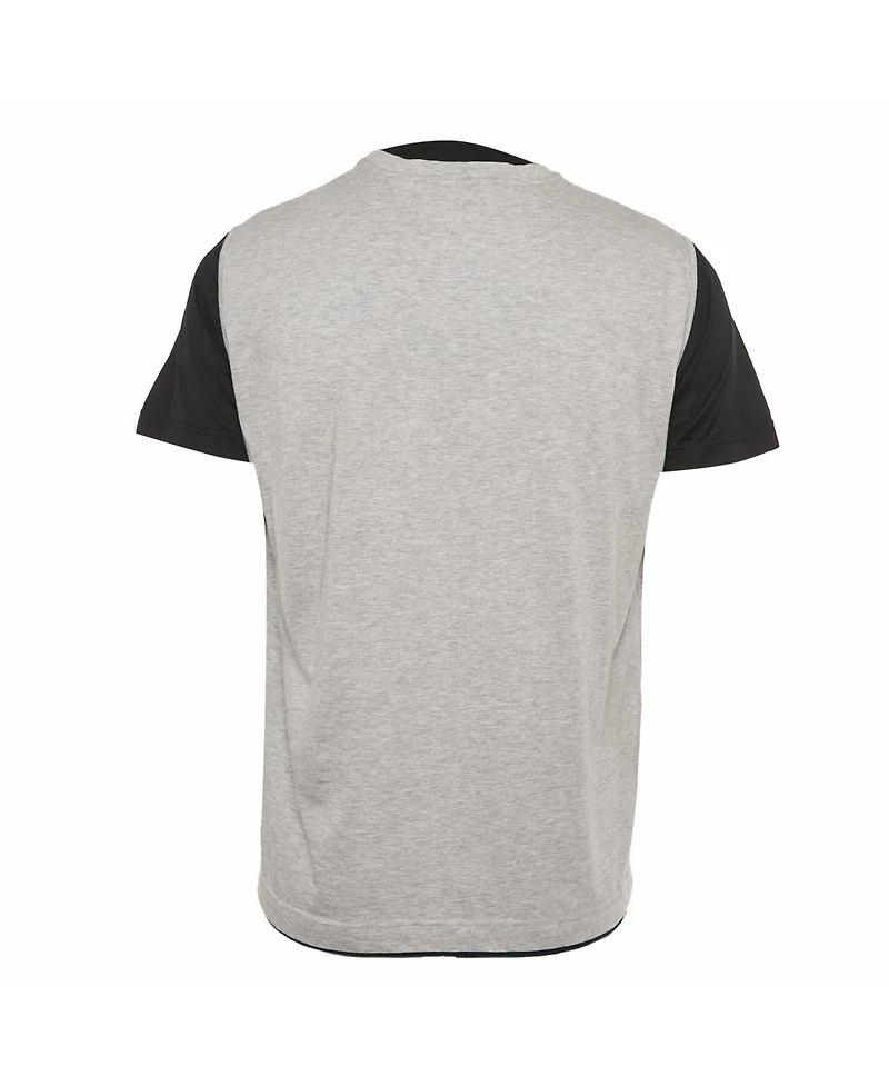 Pre-Owned Roberto Cavalli Men's Embroidered Jersey Layered T-Shirt