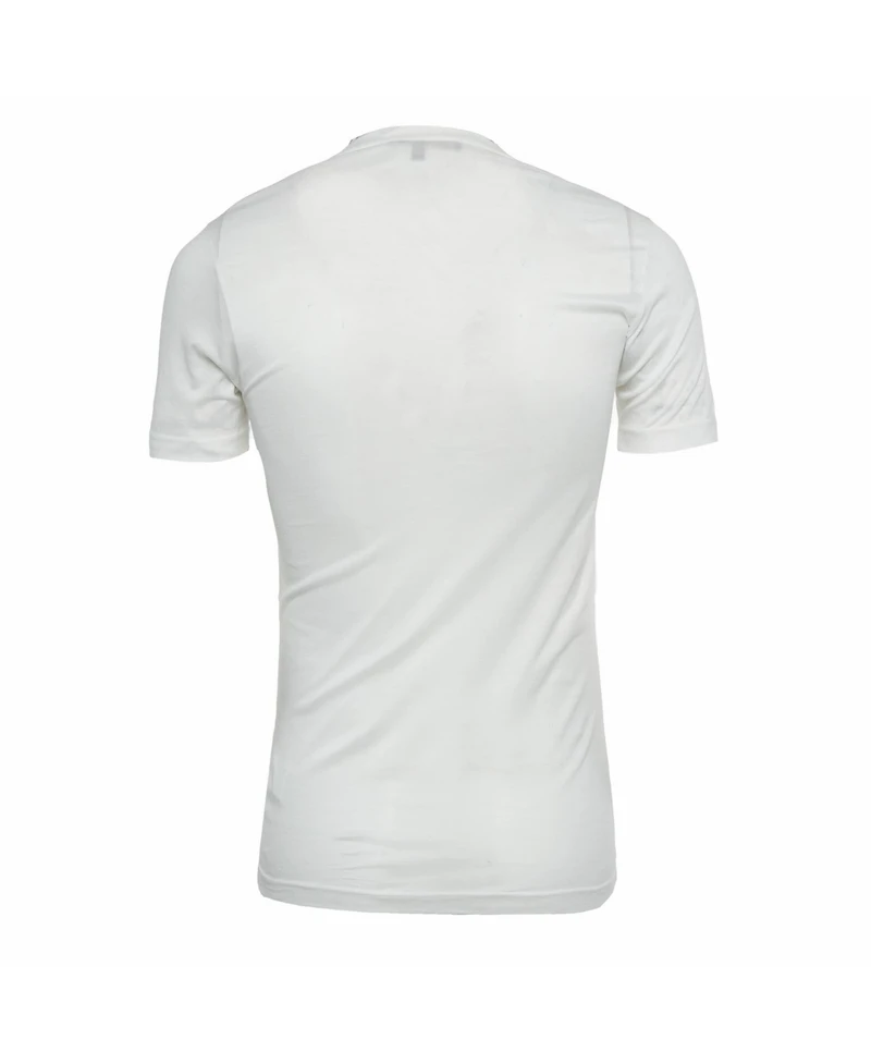 Pre-Owned Roberto Cavalli Men's Embroidered Jersey V-Neck T-Shirt