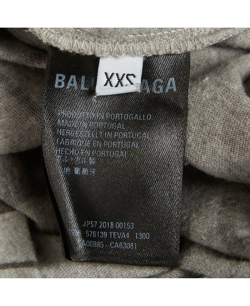 Pre-Owned Balenciaga Men's Logo Print Jersey T-Shirt