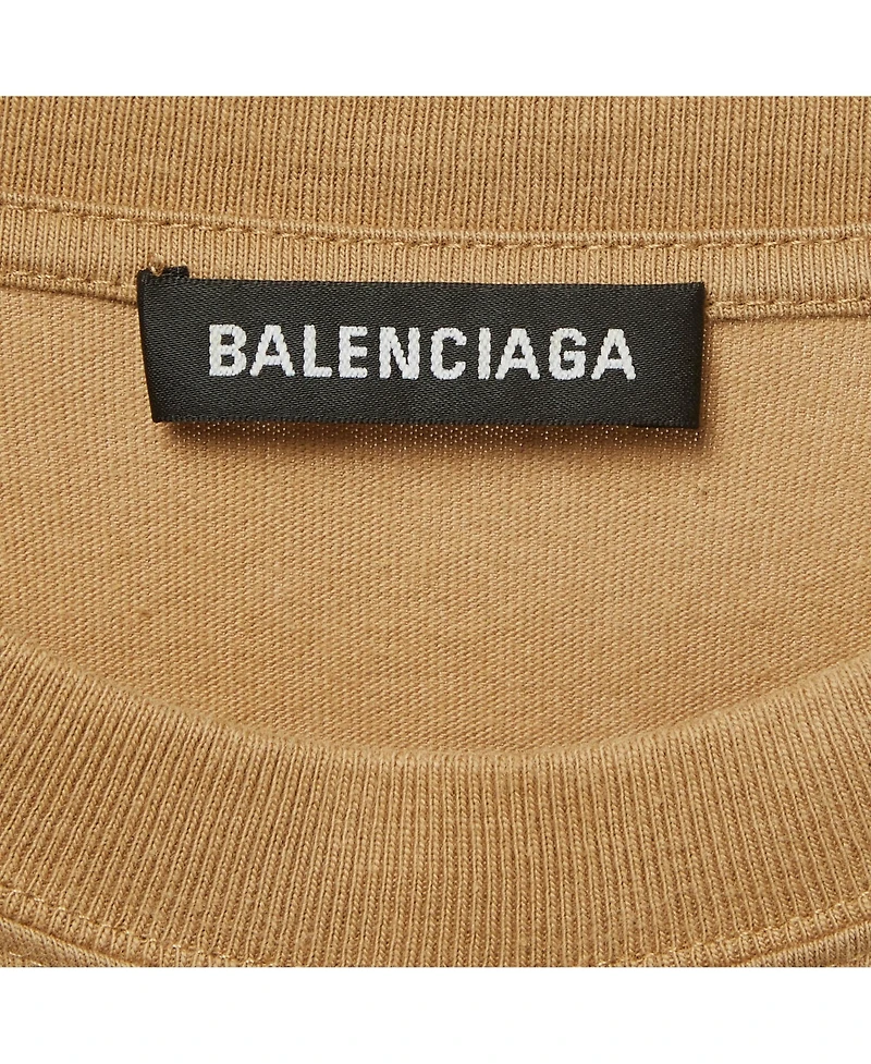Pre-Owned Balenciaga Men's Printed Jersey Oversized T-Shirt
