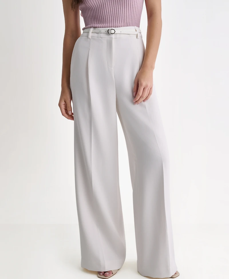 Bcbg Women's Wide-Leg High-Rise Pants