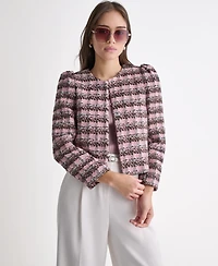 Bcbg Women's Novelty Open-Front Blazer