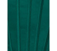 Alex & Sophia Juniors' Drape Stone Detail Neck Satin Dress
