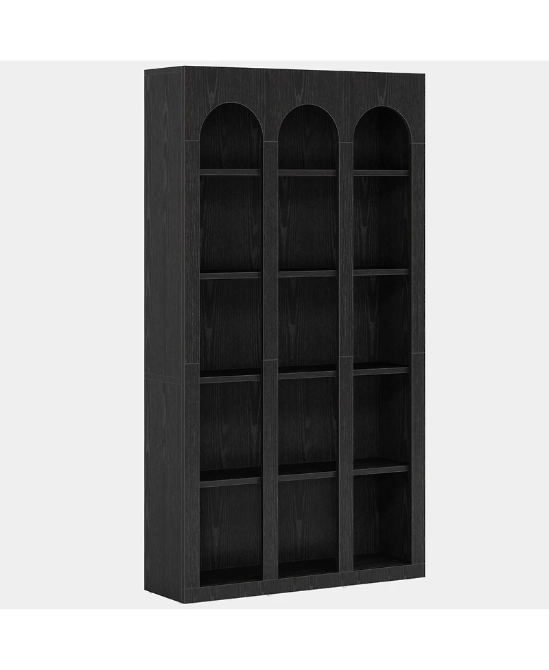 Slickblue 70.8 Inch Wooden Bookcase with 5 Storage Display Shelves
