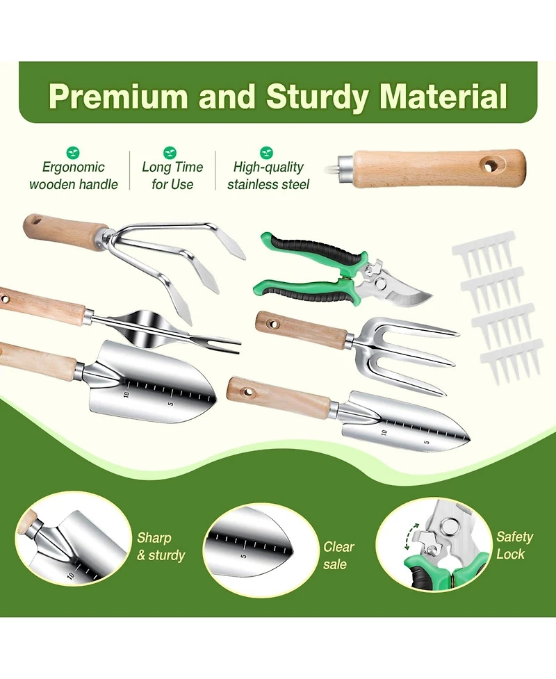 Xdovet Heavy Duty Rust Resistant Gardening Tool Set