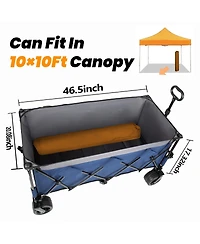 Streamdale Furniture 51-inch Heavy-Duty Foldable Utility Wagon 480lbs Capacity