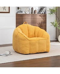 Streamdale Furniture Giant Corduroy Bean Bag Chair with Armrests for Adults and Teens