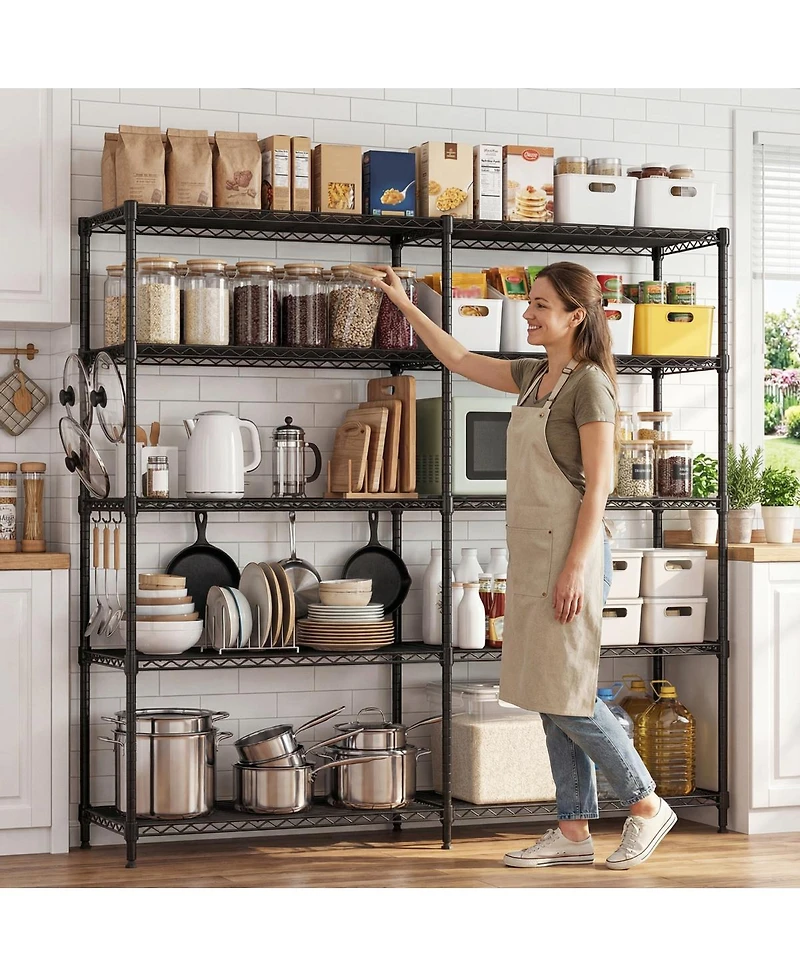 Streamdale Furniture 5-Tier Adjustable Metal Storage Shelving Unit