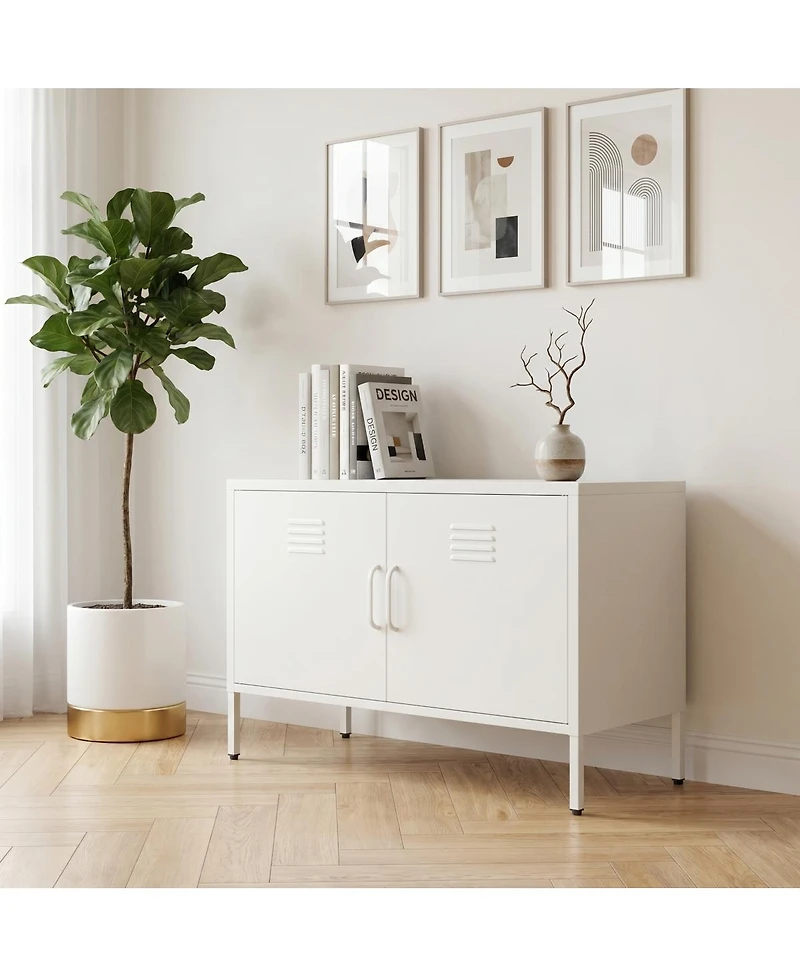 Streamdale Furniture Premium Steel Storage Cabinet with Adjustable Shelves and Leveling Feet