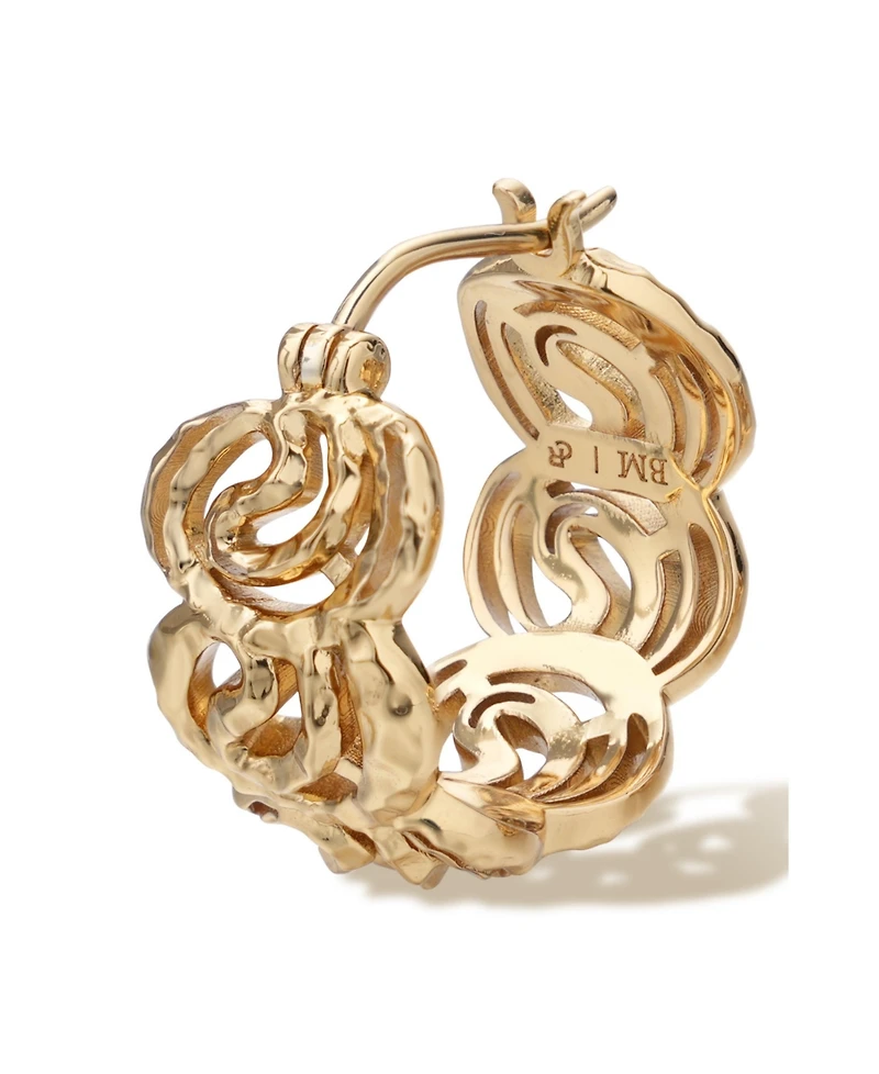 Retro Chic Mono Spiral Earrings