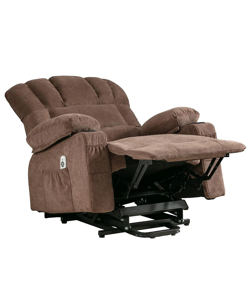 Clihome Power Lift Recliner Chair Recliners for Elderly with Heat and Massage Recliner Chair for Living Room with Infinite Position and Side Pocket