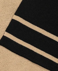 Lauren Ralph Reversible Border Stripe Ruana
